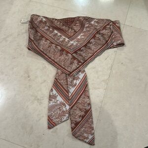 SCARF STRAPLESS TIE TOP